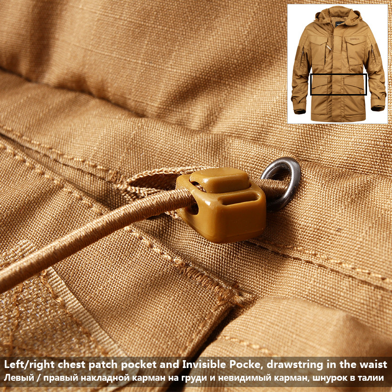 Mege Men Tactical Clothing US Army M65 Military Field Jacket Trench Coats Hoodie Casaco Masculino Windbreaker jaqueta masculina