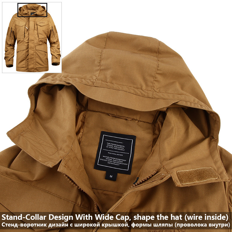 Mege Men Tactical Clothing US Army M65 Military Field Jacket Trench Coats Hoodie Casaco Masculino Windbreaker jaqueta masculina