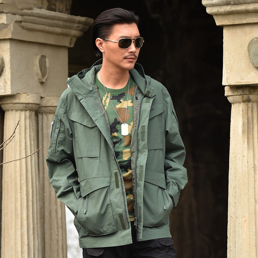 Mege Men Tactical Clothing US Army M65 Military Field Jacket Trench Coats Hoodie Casaco Masculino Windbreaker jaqueta masculina