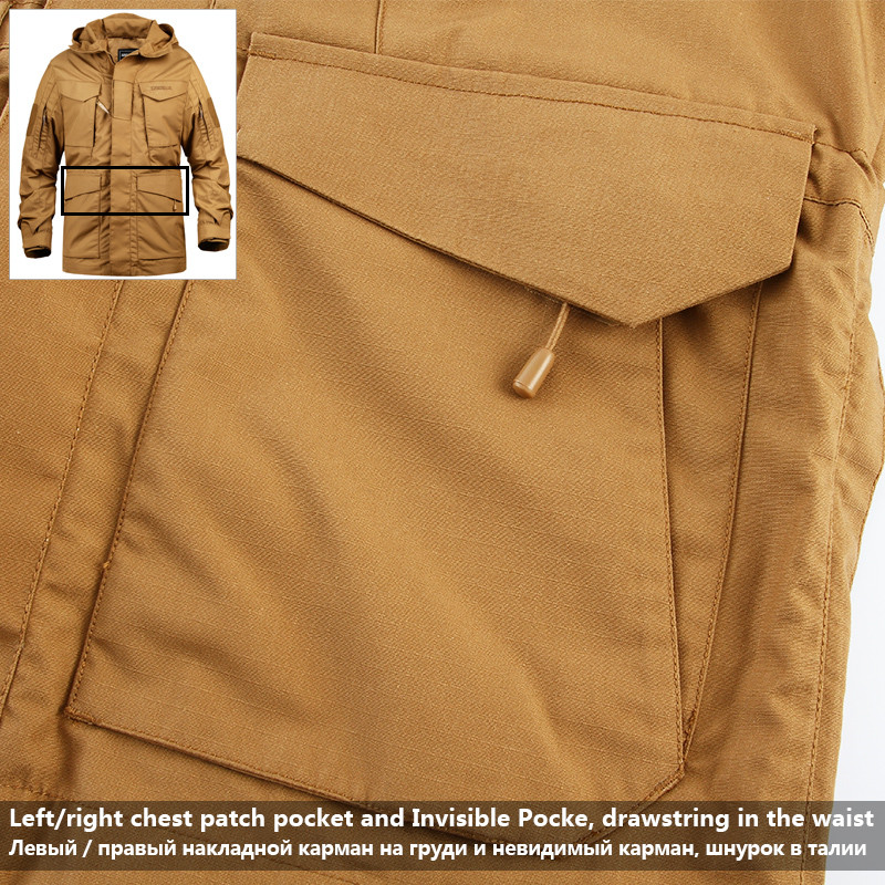 Mege Men Tactical Clothing US Army M65 Military Field Jacket Trench Coats Hoodie Casaco Masculino Windbreaker jaqueta masculina