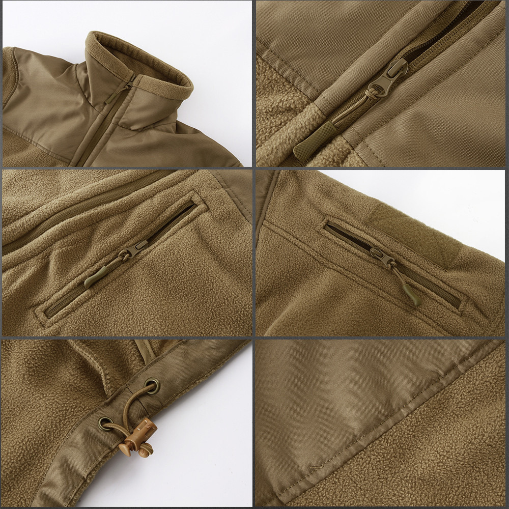 Mege Brand Autumn Winter Tactical Military Clothing Army Combat Men's Jacket Warm Polartec Fleece Patchwork Male Frock Jacket