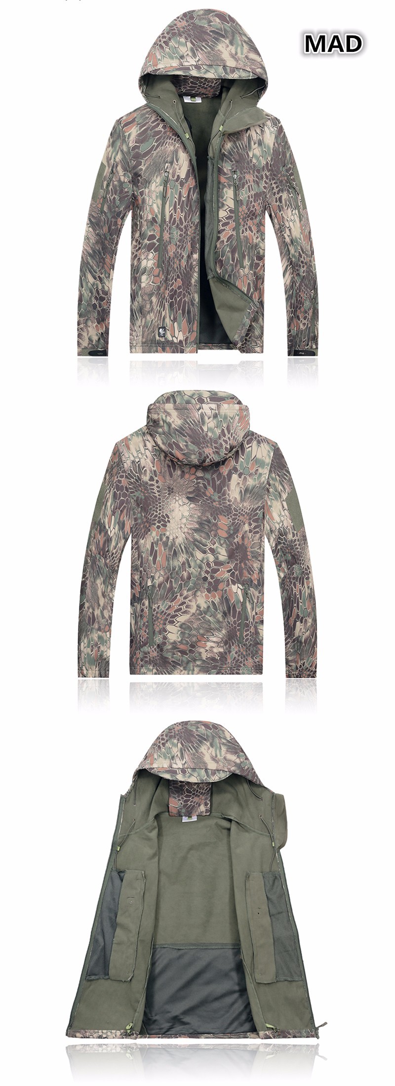 Army Camouflage Coat Military Jacket Waterproof Windbreaker Raincoat Clothes Army Jacket Men Jackets And Coats