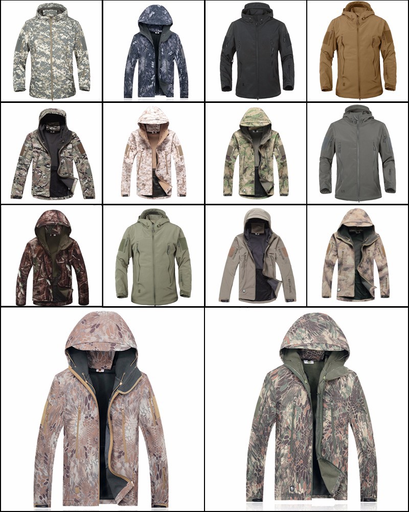 Army Camouflage Coat Military Jacket Waterproof Windbreaker Raincoat Clothes Army Jacket Men Jackets And Coats