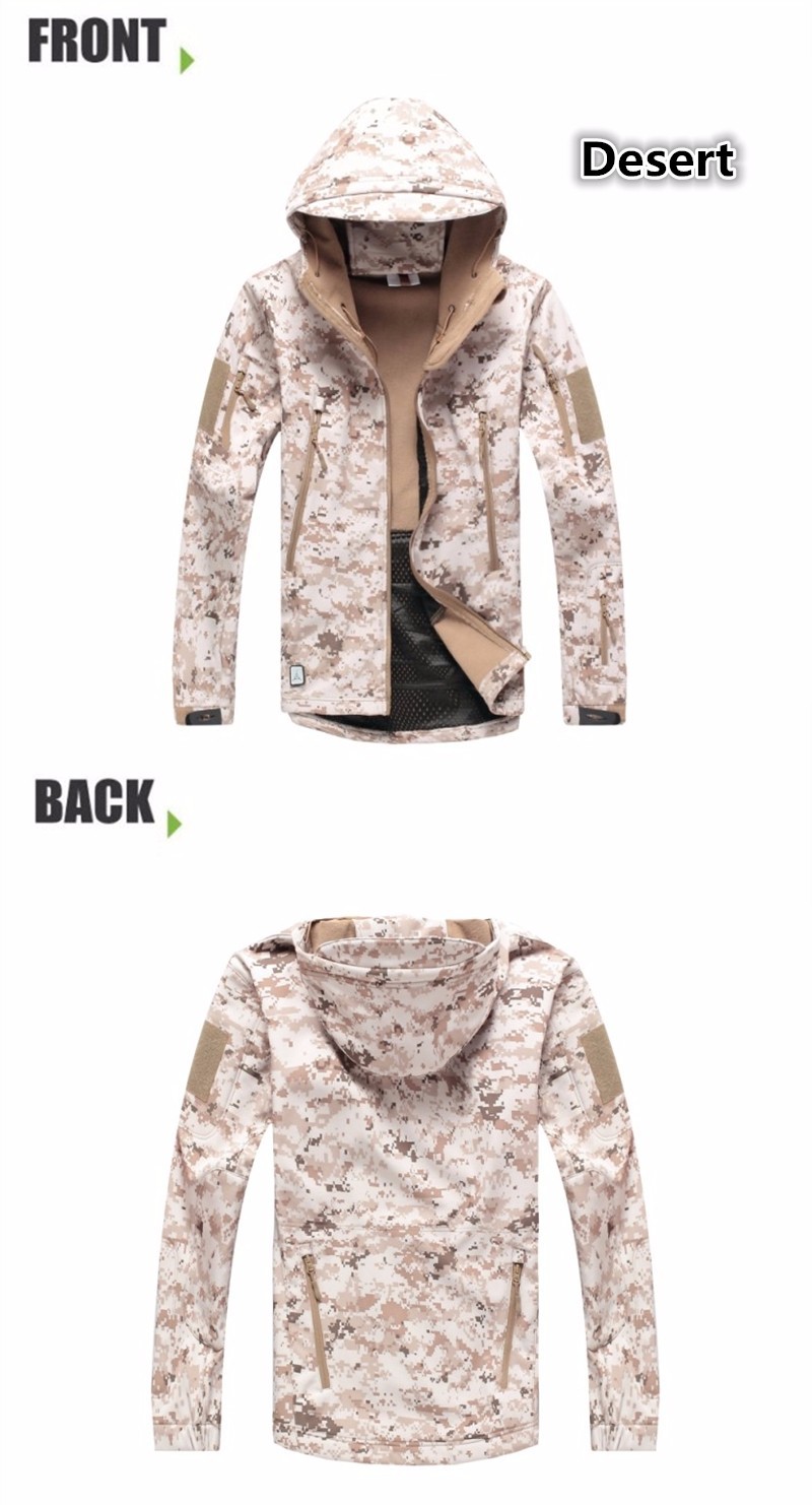 Army Camouflage Coat Military Jacket Waterproof Windbreaker Raincoat Clothes Army Jacket Men Jackets And Coats