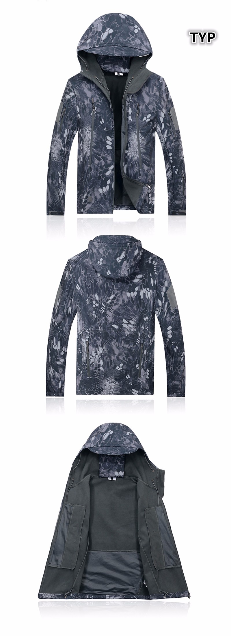 Army Camouflage Coat Military Jacket Waterproof Windbreaker Raincoat Clothes Army Jacket Men Jackets And Coats