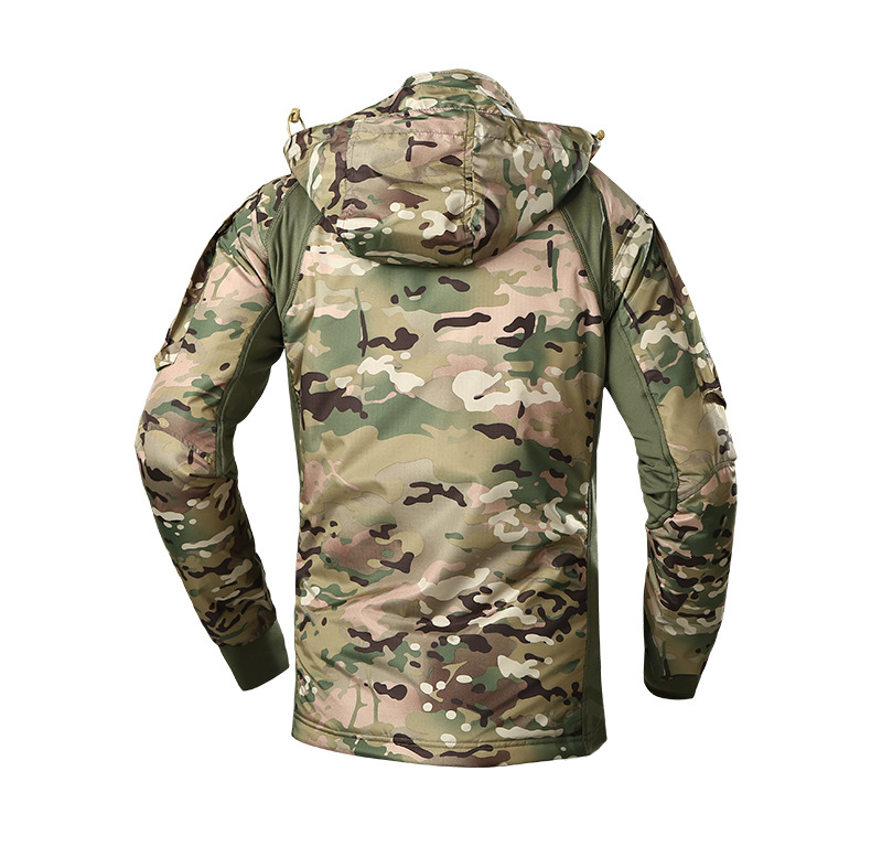 MEGE Men's Waterproof Military Tactical Jacket Men Warm Windbreaker Bomber Jacket Camouflage Hooded Coat US Army chaqueta hombre