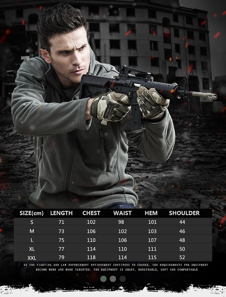 Mege Tactical Military Warm Fleece Jacket Windproof Thick Thermal Outwear Winter Outdoor Army Hiking Airsoft Multi Pockets Coat