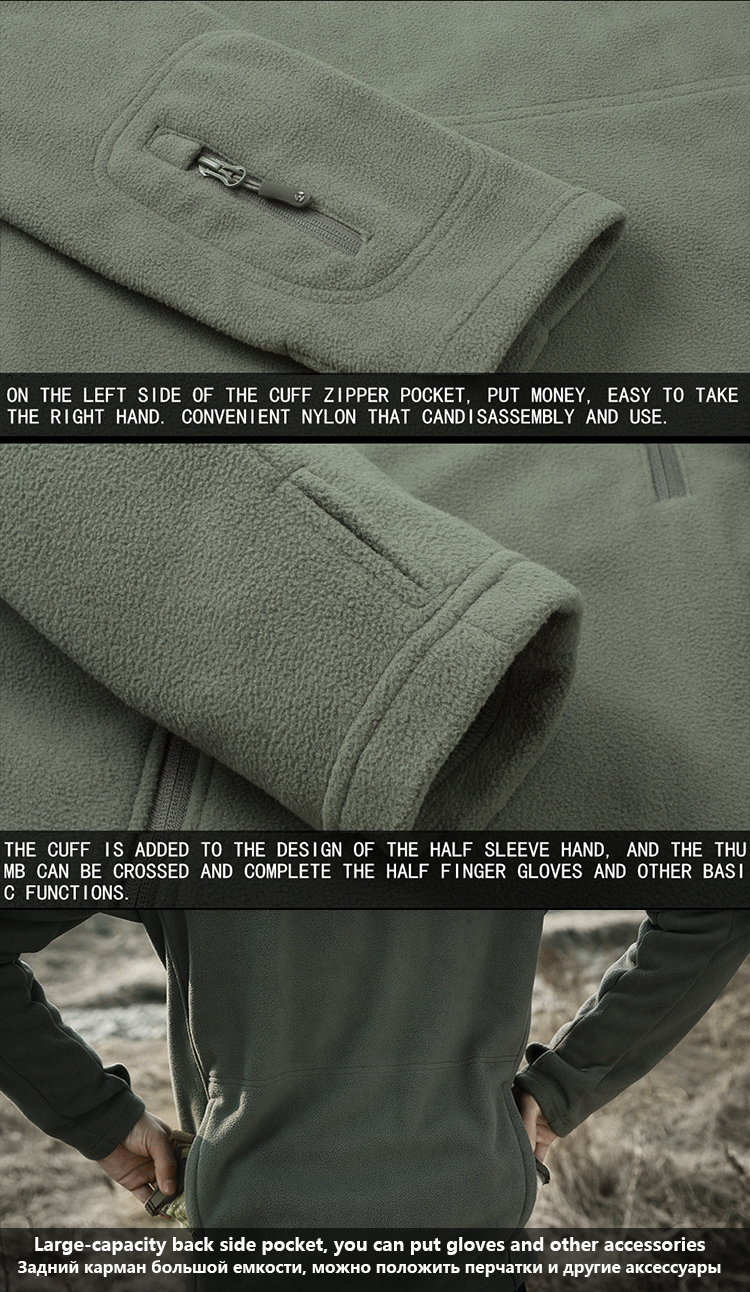 Mege Tactical Military Warm Fleece Jacket Windproof Thick Thermal Outwear Winter Outdoor Army Hiking Airsoft Multi Pockets Coat