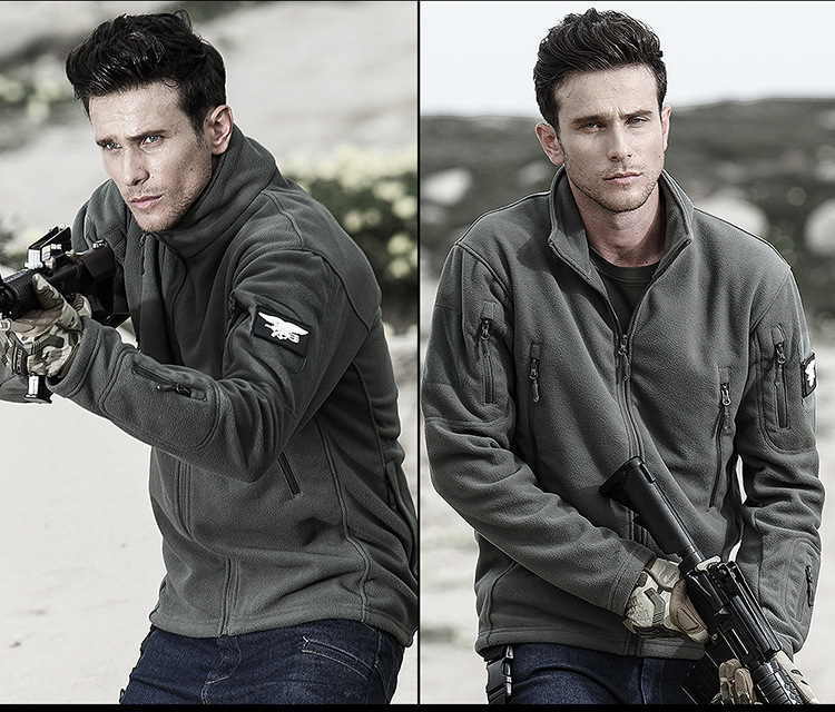 Mege Tactical Military Warm Fleece Jacket Windproof Thick Thermal Outwear Winter Outdoor Army Hiking Airsoft Multi Pockets Coat