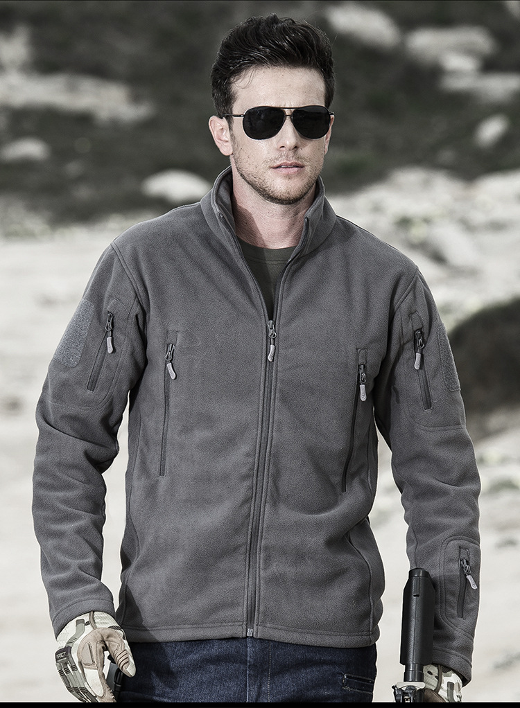 Mege Tactical Military Warm Fleece Jacket Windproof Thick Thermal Outwear Winter Outdoor Army Hiking Airsoft Multi Pockets Coat