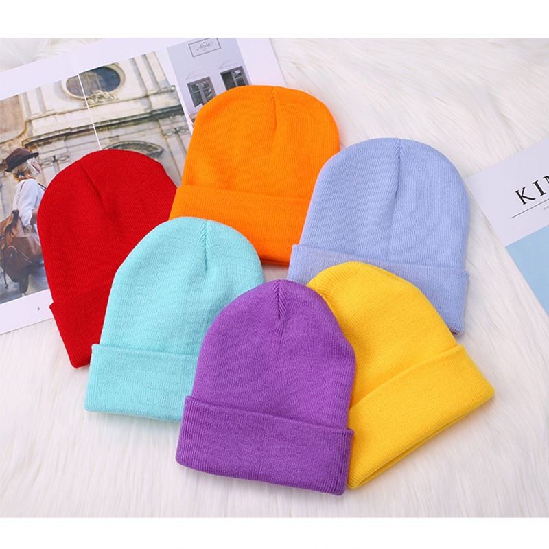 MEGE Men's Skullies Beanie Winter Hats for Woman Colorful Knitted Solid Cute Girls Cap Autumn Female Bonnet Femme Hiver Gorro
