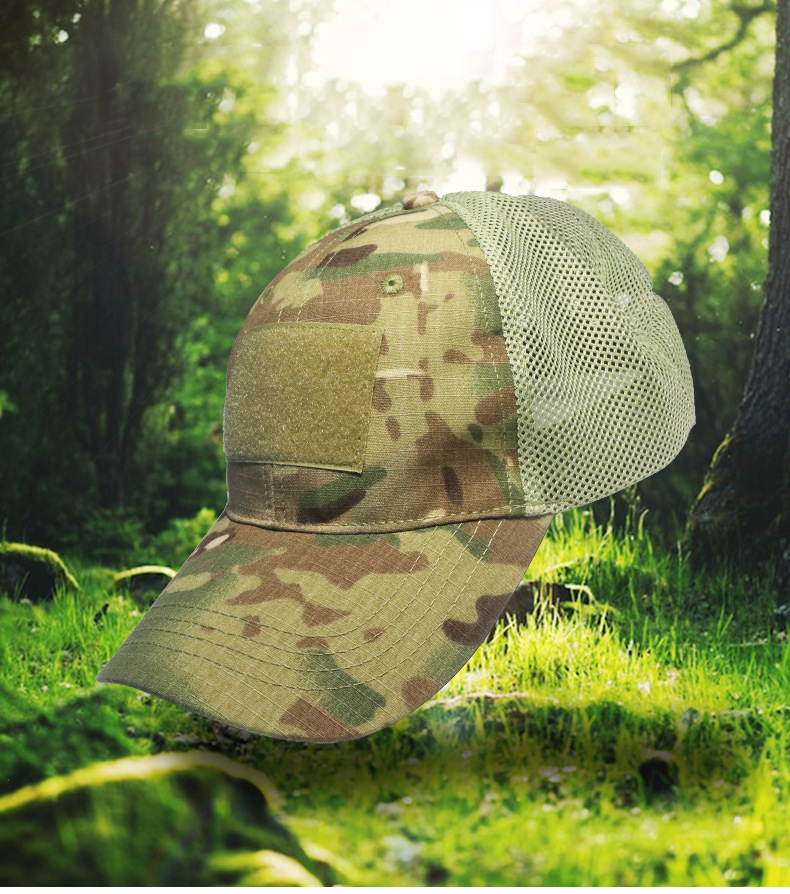 Mege Tactical Summer Cap Male Military Camouflage Breathable Mesh Baseball Army Hat Adjustable Airsoft Paintball Military Cap