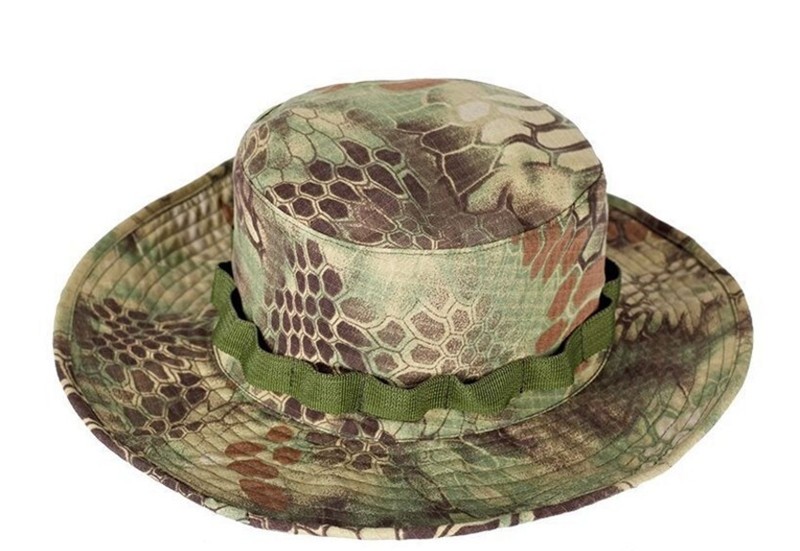 Airsoft Sniper Camouflage Nude Bucket Hats, Tactical Boonie Hats topee, Military Mens Summer hat, free Size for 59-60