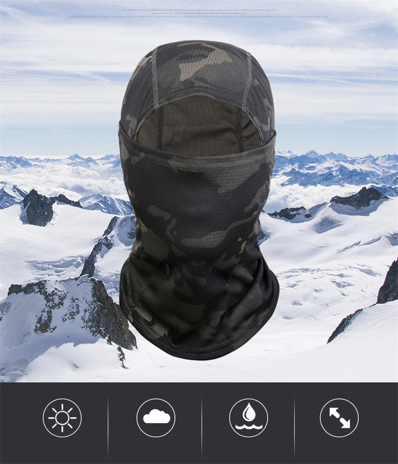 Camouflage Balaclava Tactical Beanie Army Face Mask Cycling War game Face Shield Hunting Helmet Cap Military Moto Skull Mask Men