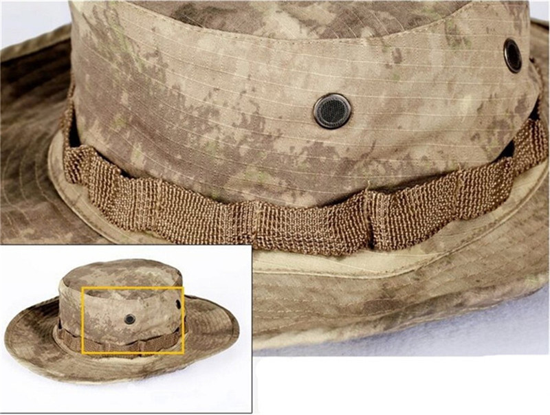 MEGE Summer Bucket Hats, Airsoft Sniper Camouflage Hats, Tactical Paintball Boonie Hats, Factory Direct Sale, Free Size 59-60cm MEGE Summer Bucket Hats, Airsoft Sniper Camouflage Hats, Tactical Paintball Boonie Hats, Factory Direct Sale, Free Size 59-60cm