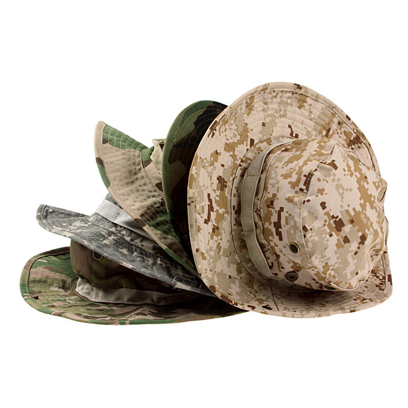 MEGE Summer Bucket Hats, Airsoft Sniper Camouflage Hats, Tactical Paintball Boonie Hats, Factory Direct Sale, Free Size 59-60cm MEGE Summer Bucket Hats, Airsoft Sniper Camouflage Hats, Tactical Paintball Boonie Hats, Factory Direct Sale, Free Size 59-60cm