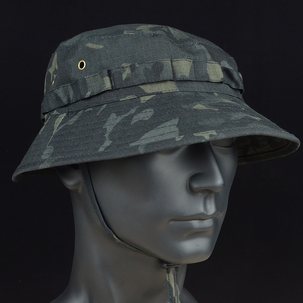Summer Military Tactical Boonie Hats Hunting Sun Fishing Outdoor Camouflage Cap Adjustable Fisherman Sniper Ghillie Bucket Hats Summer Military Tactical Boonie Hats Hunting Sun Fishing Outdoor Camouflage Cap Adjustable Fisherman Sniper Ghillie Bucket Hats