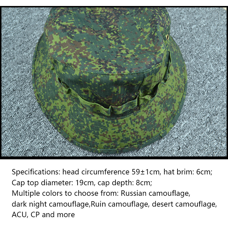 Summer Military Tactical Boonie Hats Hunting Sun Fishing Outdoor Camouflage Cap Adjustable Fisherman Sniper Ghillie Bucket Hats Summer Military Tactical Boonie Hats Hunting Sun Fishing Outdoor Camouflage Cap Adjustable Fisherman Sniper Ghillie Bucket Hats