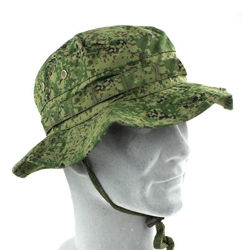 Mege Military Tactical Boonie Hats paintball Hunting Fishing Outdoor Camouflage Cap Adjustable Hunter Sniper Ghillie Bucket Hats