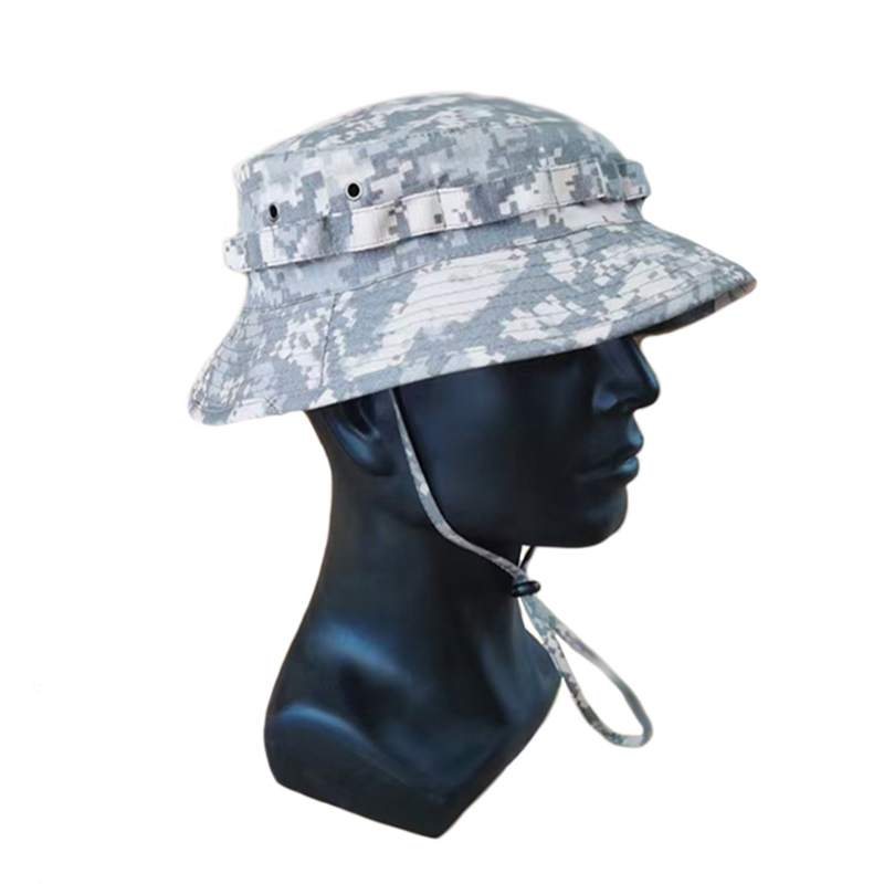 Mege Military Tactical Boonie Hats paintball Hunting Fishing Outdoor Camouflage Cap Adjustable Hunter Sniper Ghillie Bucket Hats
