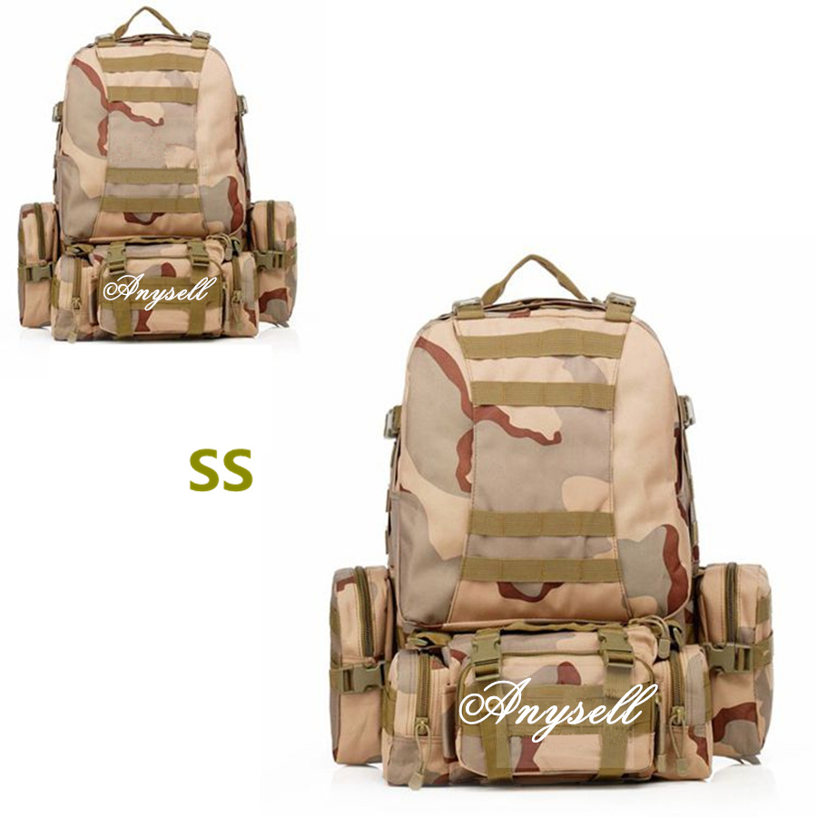 Large Capacity Nylon Waterproof Equipment Trekking Military Water Tank Rucksacks 50L