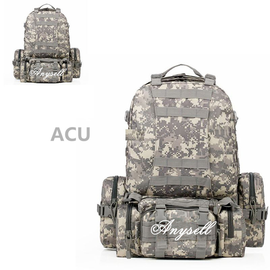 Large Capacity Nylon Waterproof Equipment Trekking Military Water Tank Rucksacks 50L