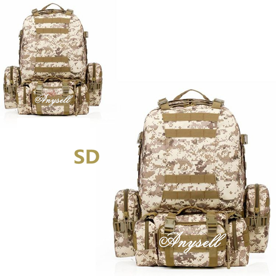 Large Capacity Nylon Waterproof Equipment Trekking Military Water Tank Rucksacks 50L