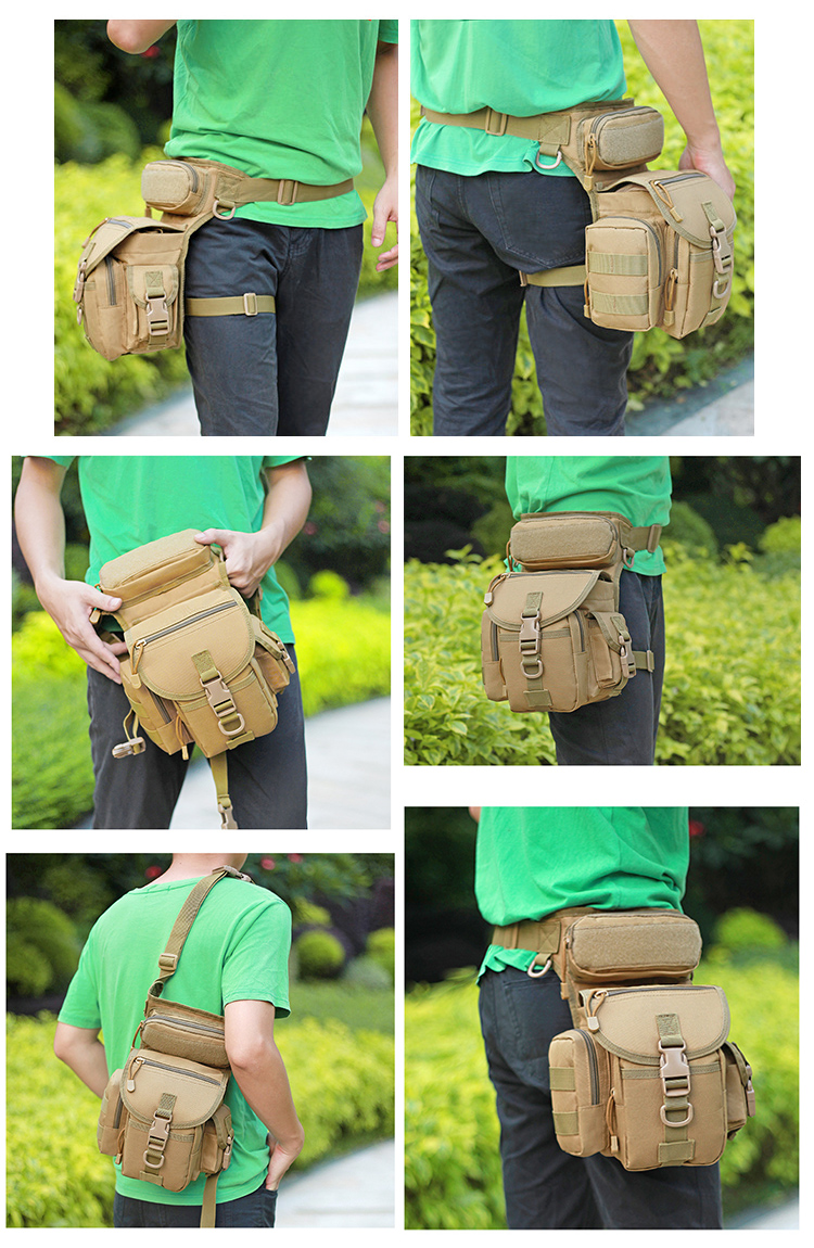 Mege Military Tactical Drop Leg Bag Tool Fanny Thigh Pack Molle Hunting Bottle Bag Motorcycle Riding Men Wargame EDC Waist Packs