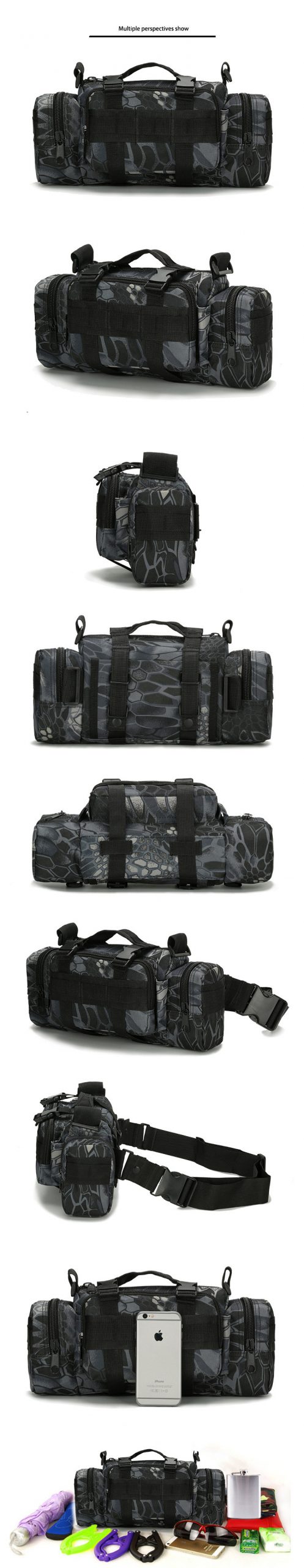 Mege Tactical Camouflage Small Hand Bag US Army Military Equipment Airsoft Paintball Molle Waist Waterproof Bag Multifunction