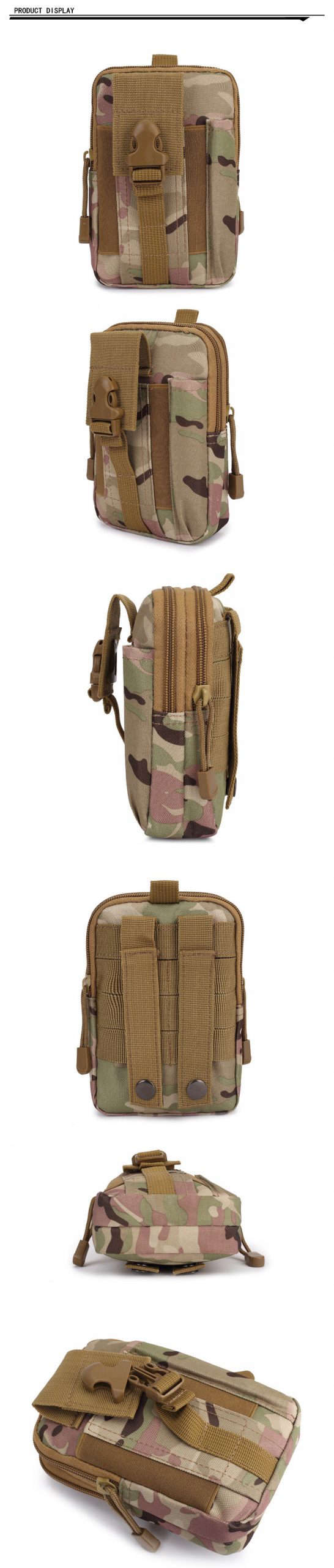 Mege Tactical Camouflage Waist Bag Small Pouch Molle System Military Army Mobile Bag Male Field Wallet EDC Bag Multifunction