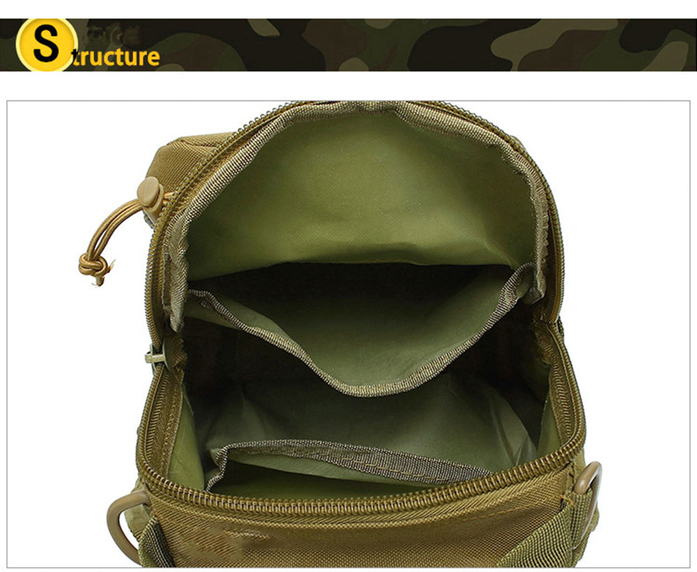 MEGE Brand military enthusiasts tactical chest bag men's outdoor sports nylon waterproof casual camouflage shoulder bag