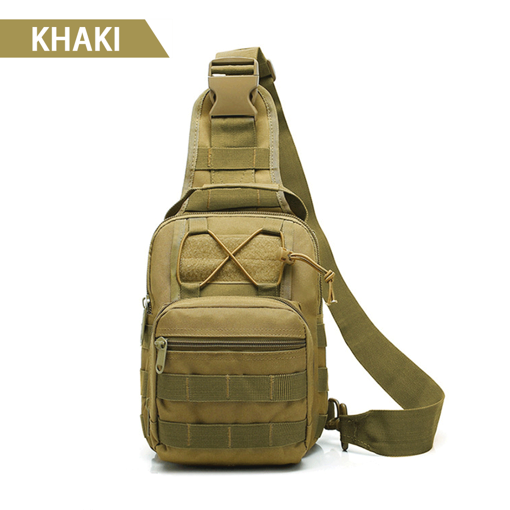 MEGE Brand military enthusiasts tactical chest bag men's outdoor sports nylon waterproof casual camouflage shoulder bag