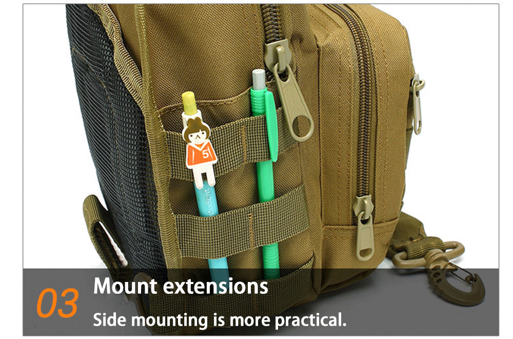 MEGE Brand military enthusiasts tactical chest bag men's outdoor sports nylon waterproof casual camouflage shoulder bag