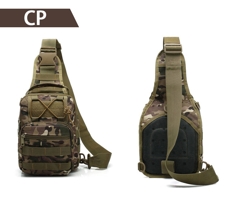 MEGE Brand military enthusiasts tactical chest bag men's outdoor sports nylon waterproof casual camouflage shoulder bag