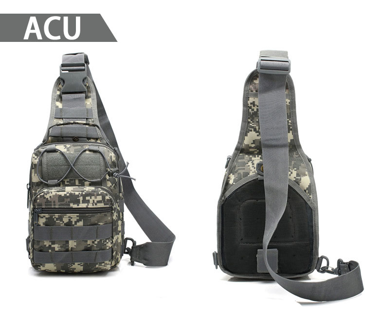 MEGE Brand military enthusiasts tactical chest bag men's outdoor sports nylon waterproof casual camouflage shoulder bag