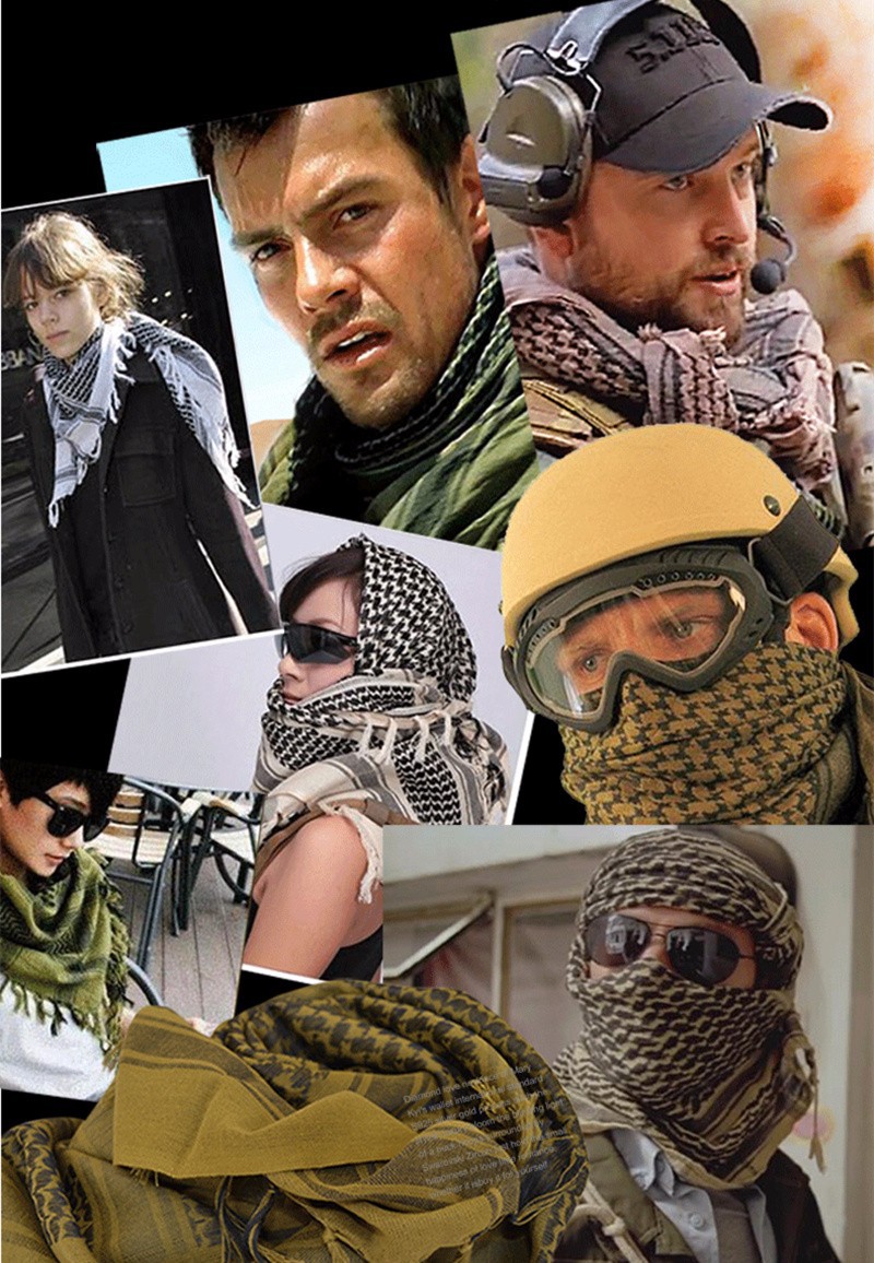 Airsoft Military Shemagh Thicken Muslim Hijab Multifunction Tactical Scarf Shawl Arabic Keffiyeh Scarves Fashion Scarf Women Airsoft Military Shemagh Thicken Muslim Hijab Multifunction Tactical Scarf Shawl Arabic Keffiyeh Scarves Fashion Scarf Women