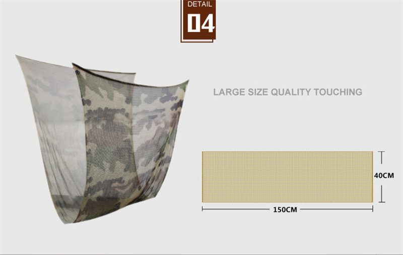 MEGE Unisex Camouflage Scarf, Tactical Multifunctional Army Mesh, Breathable Airsoft Paintball Scarf, Wrap Mask Shemagh Veil