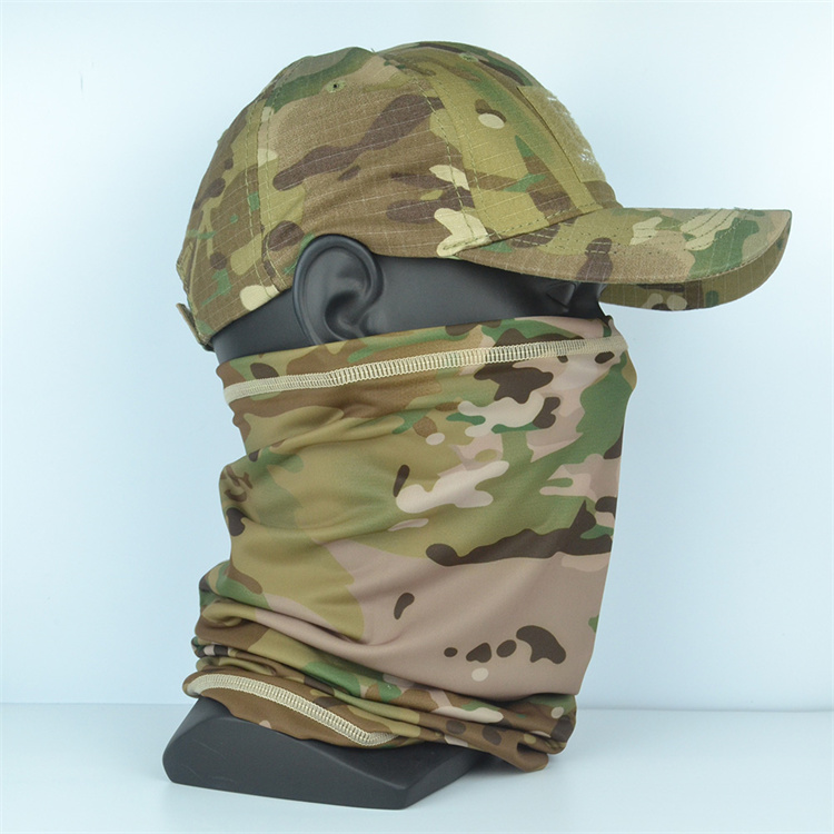 Balaclava Camouflage Cycling Tactical Face Mask Shield Breathable bandana Full Cover Face Hoods Scarf Hat Ski Mask Neck Summer