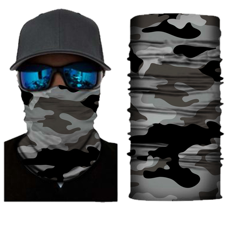 Mege Military Tactical Bandana Summer Face Scarves Tubular Head Mask Scraf Camo Anti-UV Windproof Airsoft Neck Gaiter Cover