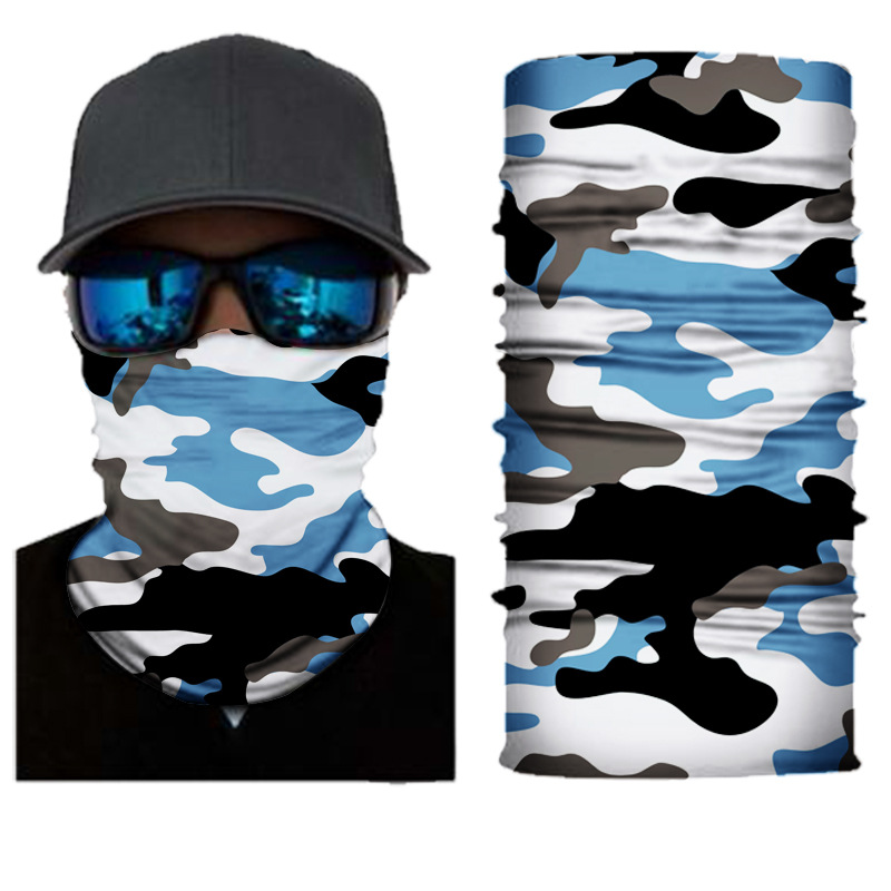 Mege Military Tactical Bandana Summer Face Scarves Tubular Head Mask Scraf Camo Anti-UV Windproof Airsoft Neck Gaiter Cover