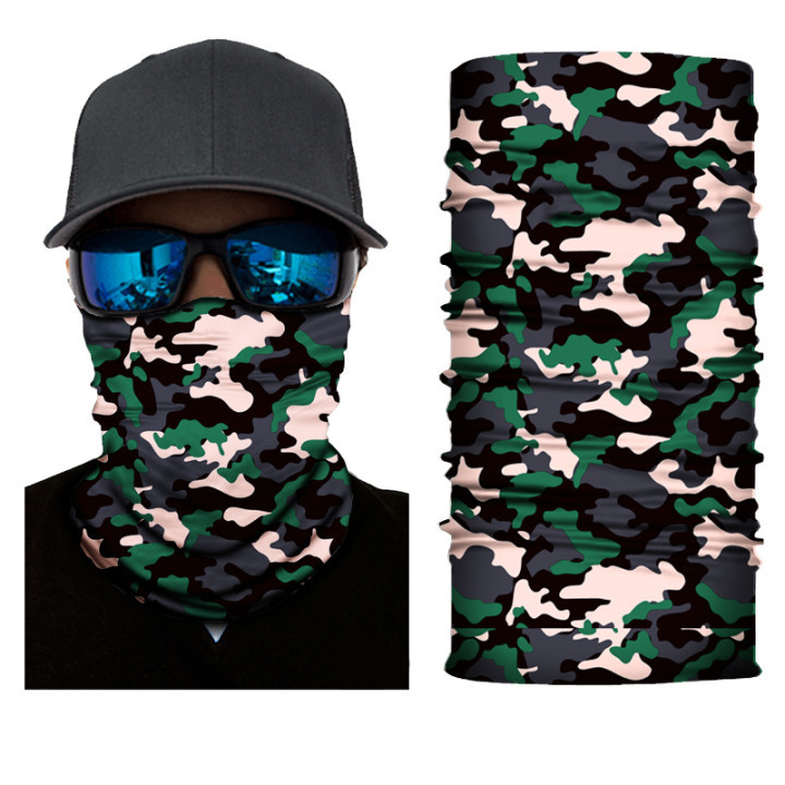 Mege Military Tactical Bandana Summer Face Scarves Tubular Head Mask Scraf Camo Anti-UV Windproof Airsoft Neck Gaiter Cover