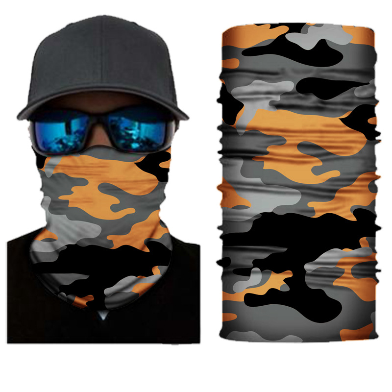 Mege Military Tactical Bandana Summer Face Scarves Tubular Head Mask Scraf Camo Anti-UV Windproof Airsoft Neck Gaiter Cover