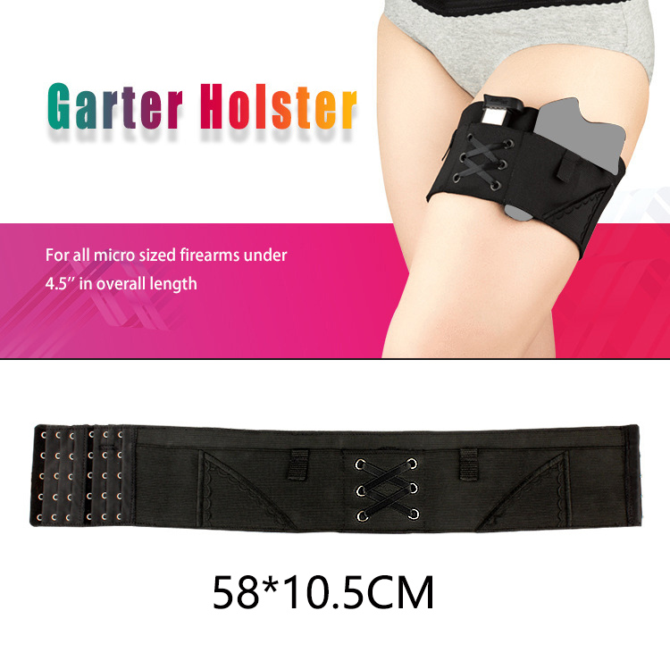 Mege Tactical Women Lady Leg Holster Adjustable Anti-slip Hook-and-eye Garter Pistol Holder Outdoor Portable Holsters Airsoft