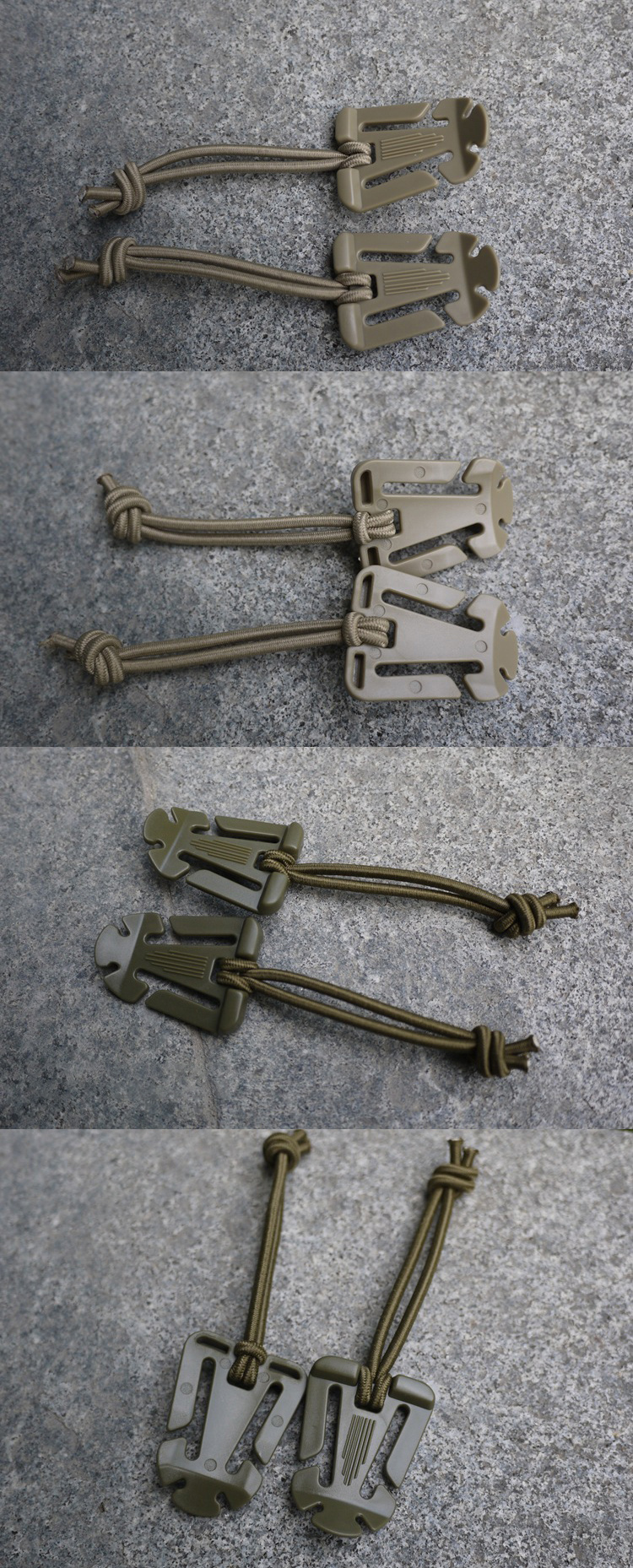 10 Pcs/lot Webdom Web Dominator Molle Backpack Carabiner EDC Tool Elastic Rope Webbing Buckle Winder Camping Tool Elastic Rope