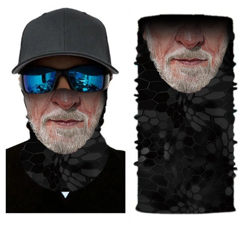 Mege Outdoor Seamless Bandanas Neck Warmer Buffe Face Shield Motorcycle Balaclava Headband Mask Hiking Halloween Scarf Airsoft