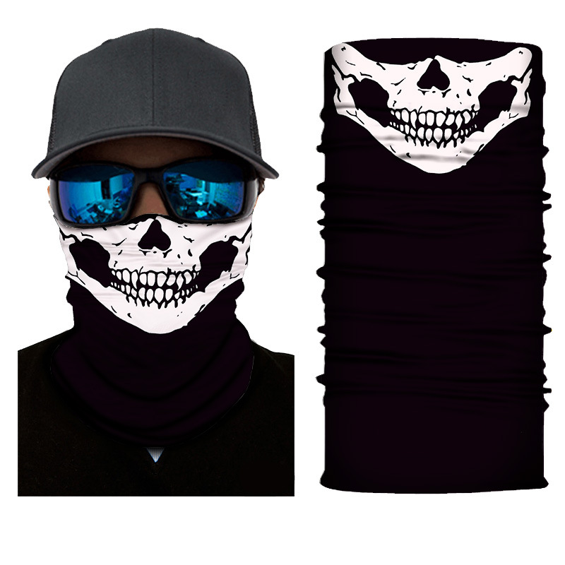 Mege Outdoor Seamless Bandanas Neck Warmer Buffe Face Shield Motorcycle Balaclava Headband Mask Hiking Halloween Scarf Airsoft