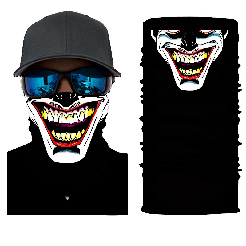 Mege Outdoor Seamless Bandanas Neck Warmer Buffe Face Shield Motorcycle Balaclava Headband Mask Hiking Halloween Scarf Airsoft