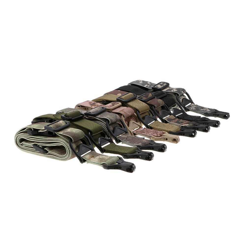 Mege Tactical 2 Points Rifle Sling Camo Adjustable Multi Mission Shotgun Combat Shoulder Strap Airsoft Paintball Gun Belt Rope