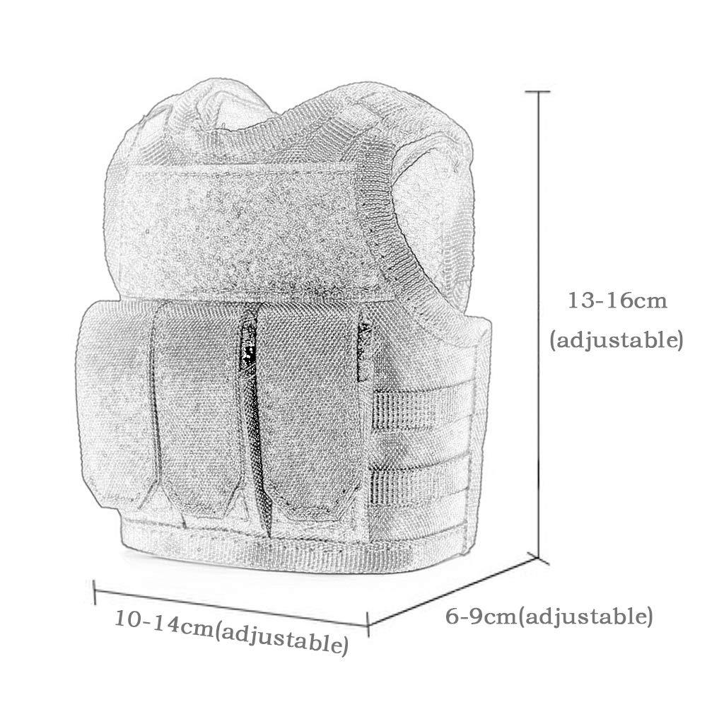 Mege Brand Unique Novelty Mini Tactical Bottle Vest Camouflage Military Army Decoration Toy Molle system Male Gift Dropshipping