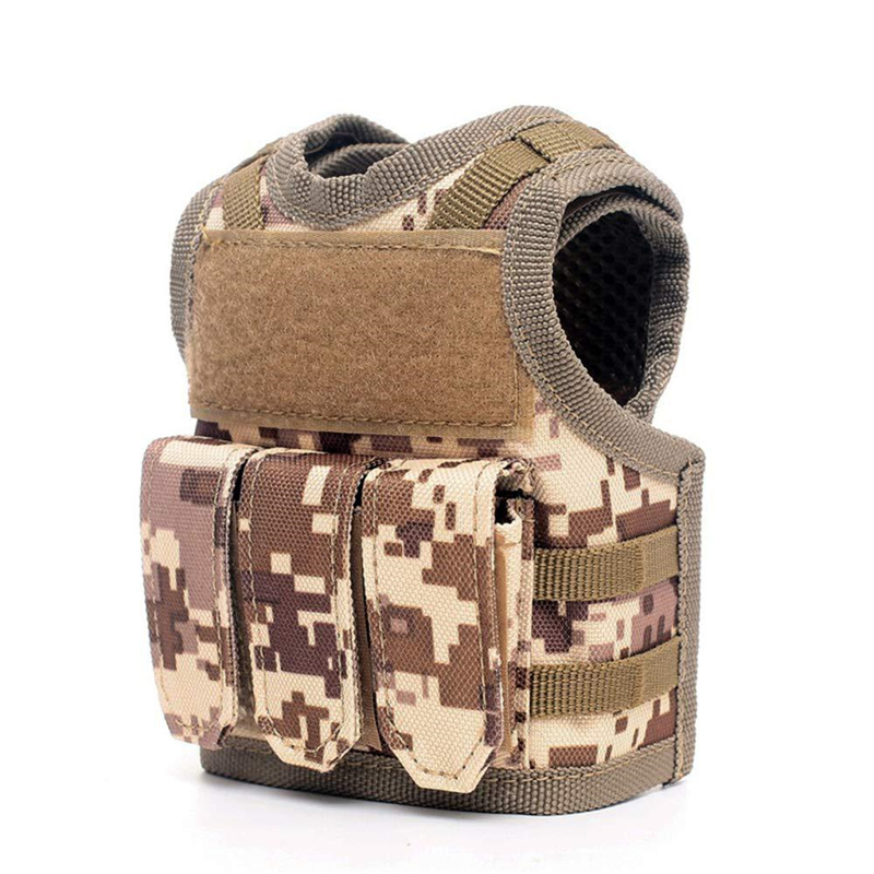 Mege Brand Unique Novelty Mini Tactical Bottle Vest Camouflage Military Army Decoration Toy Molle system Male Gift Dropshipping